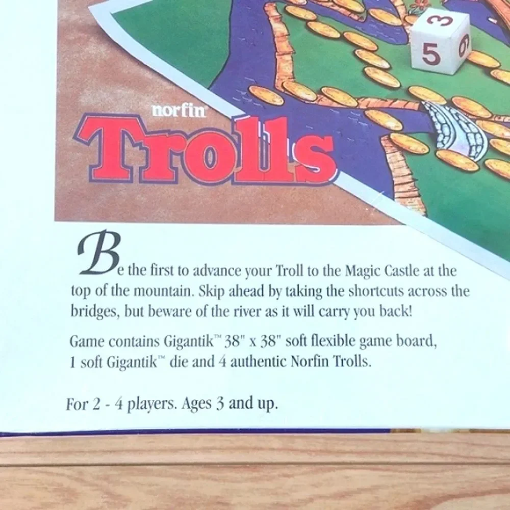 Vintage Norfin Trolls Magic Mountain Adventure Board Game Ages New
